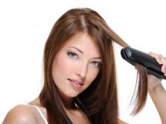 Hur man rätar ut håret utan strykjärn, utan hårtork - hemligheterna med att räta ut lockigt hår Hur man rätar ut håret perfekt med ett strykjärn hemma
